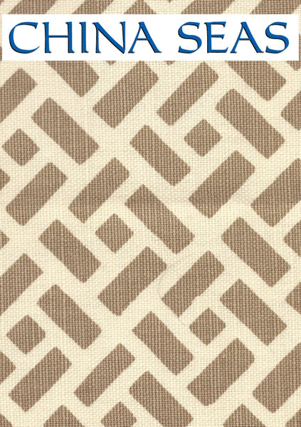 Edo New Shrimp on Tinted Linen Sample Fabric 