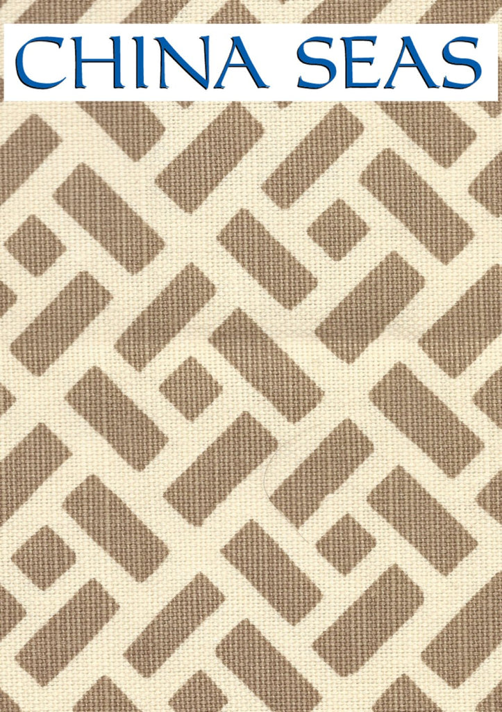 Edo New Shrimp on Tinted Linen Sample Fabric 