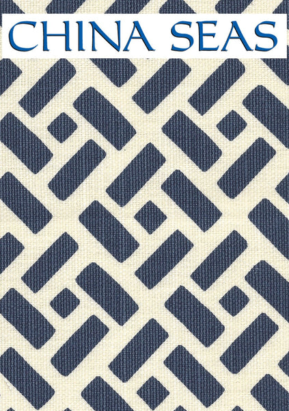 Edo Grande Aqua on Tint Sample Fabric 