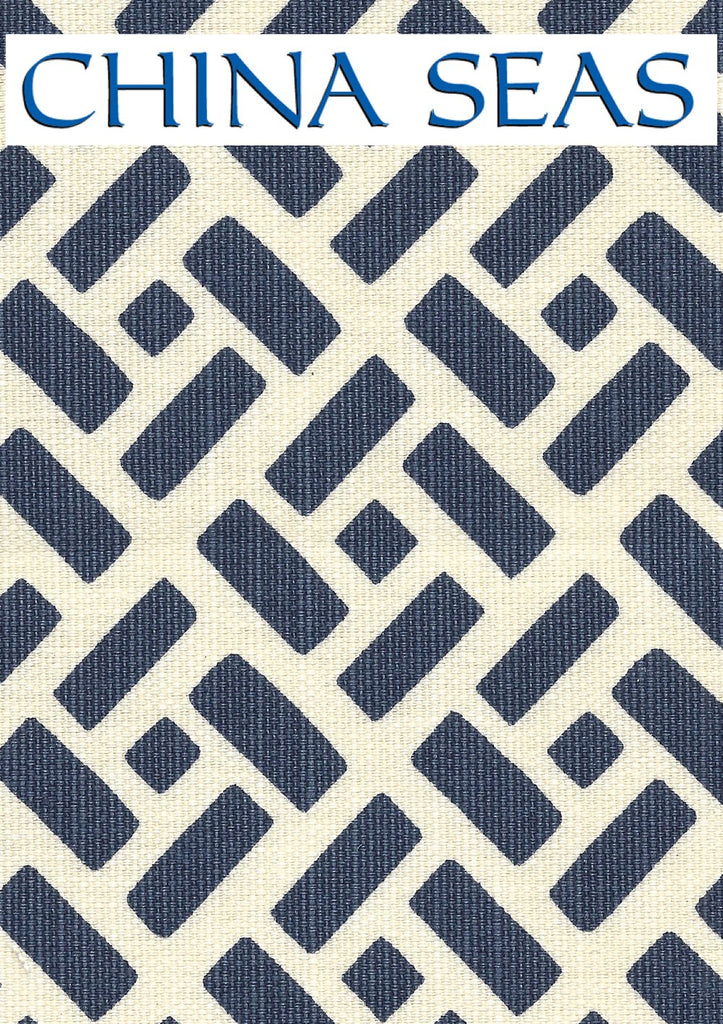 Edo Grande Aqua on Tint Sample Fabric 