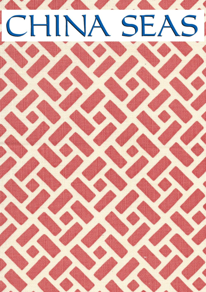 Edo Grande Orange on Tinted Linen Sample Fabric 