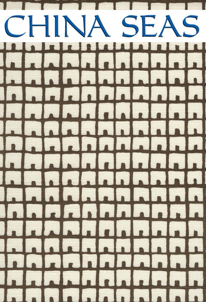Fez Background Brown on Tint Sample Fabric 