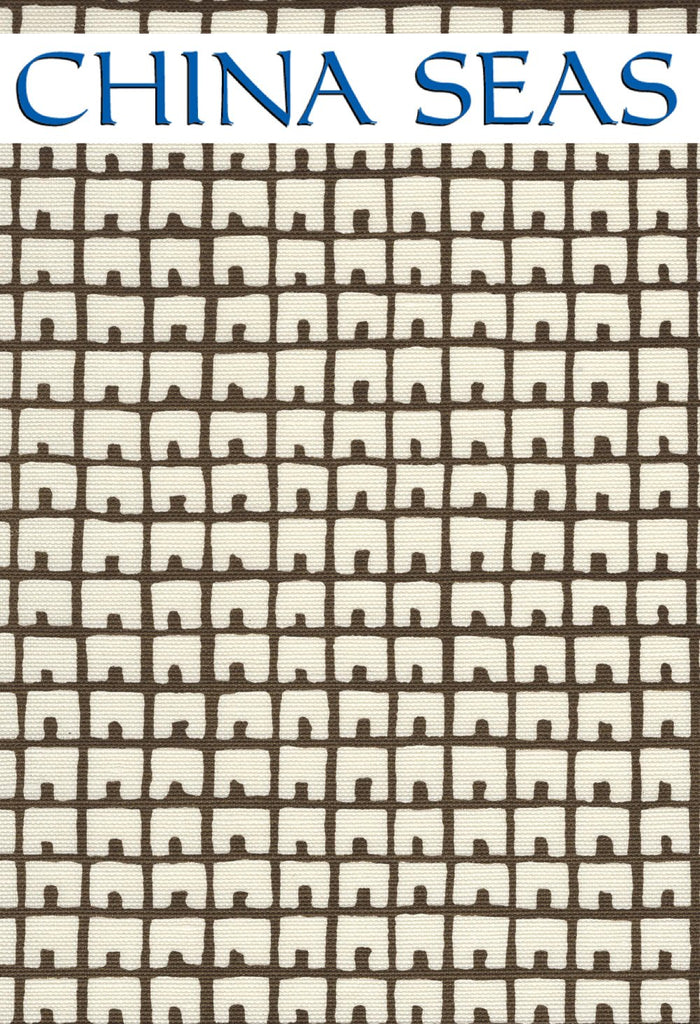 Fez Background Brown on Tint Sample Fabric 