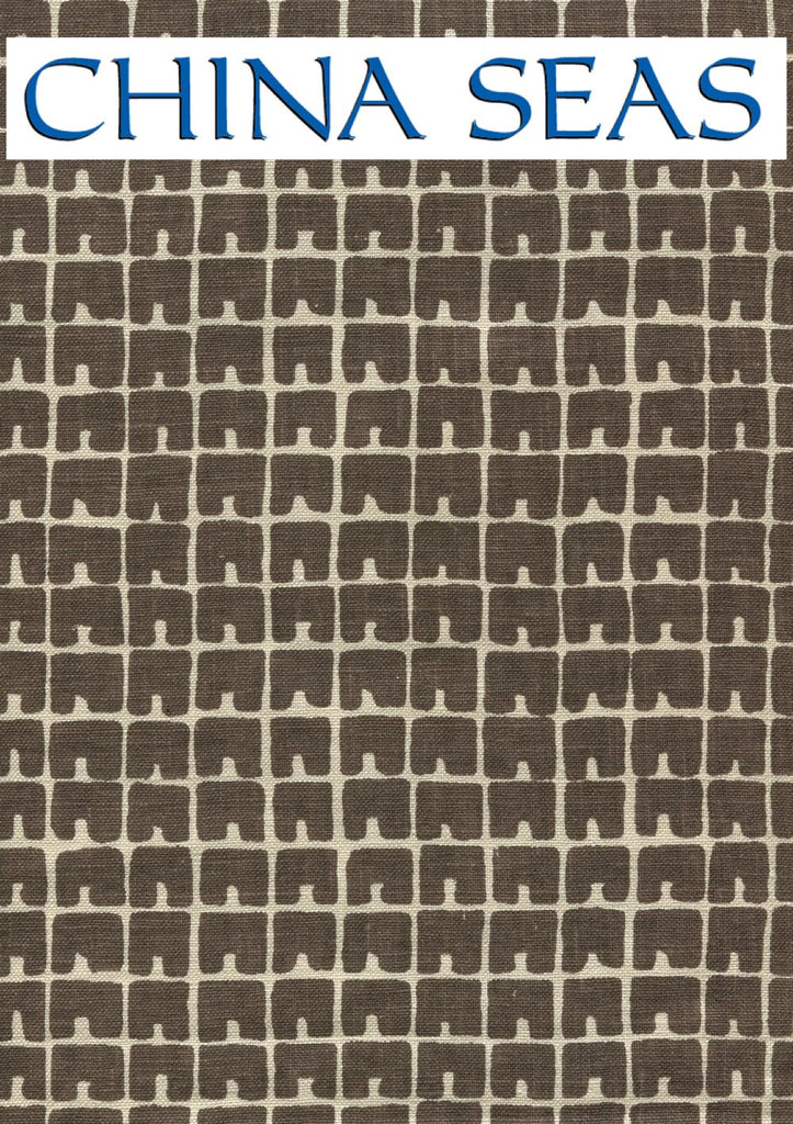 Fez II Brown on Tan Sample Fabric 
