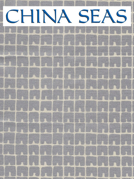 Fez II Silver Metallic on Tan Sample Fabric 