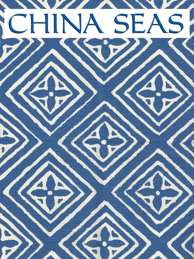 Fiorentina China Blue on Tinted LC Sample Fabric 