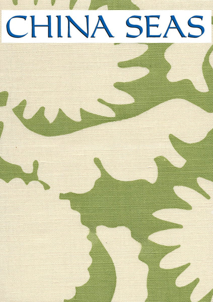 Flora Background Jungle Green on Tint Sample Fabric 