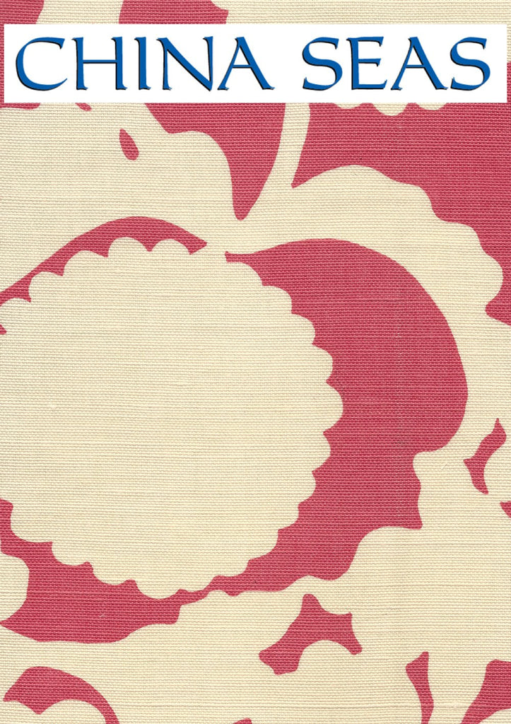 Flora Background Magenta on Tint Sample Fabric 