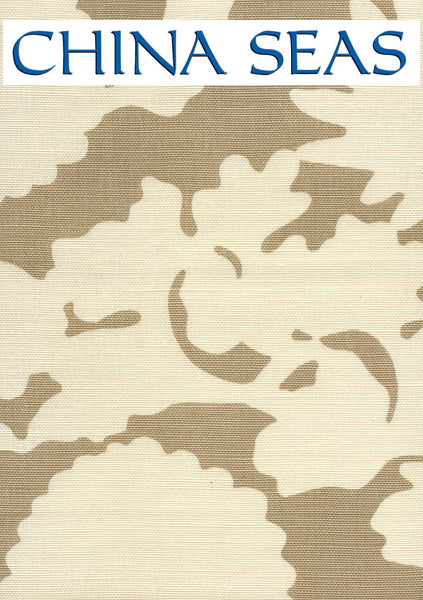 Flora Background Taupe on Tint Sample Fabric 