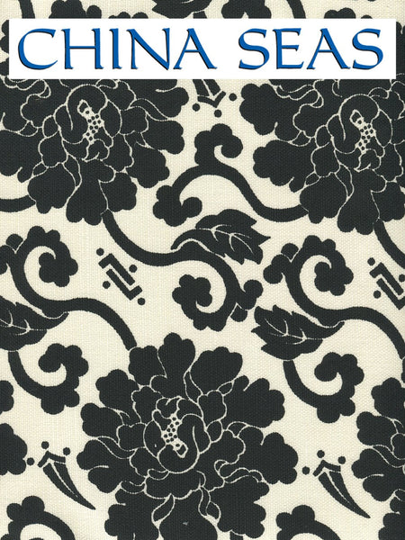 Florals Black on Tint Sample Fabric 