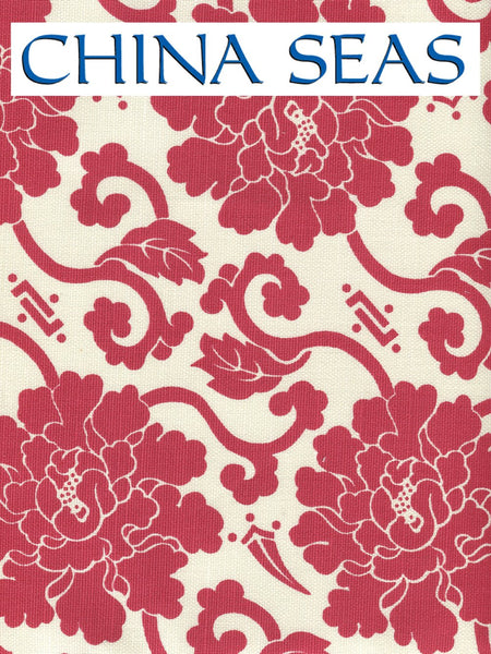 Florals Burgundy on Tint Sample Fabric 