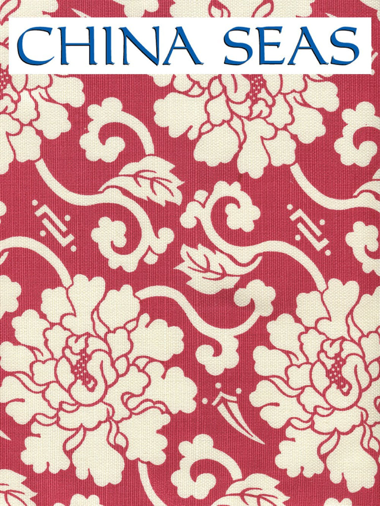 Florals Reverse Burgundy on Tint Sample Fabric 