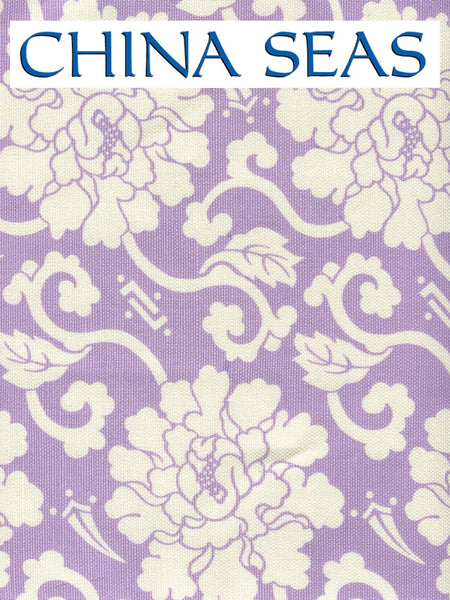 Florals Reverse Lilac on Tint Sample Fabric 