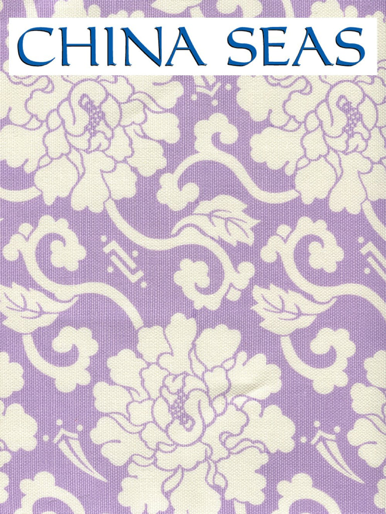 Florals Reverse Lilac on Tint Sample Fabric 