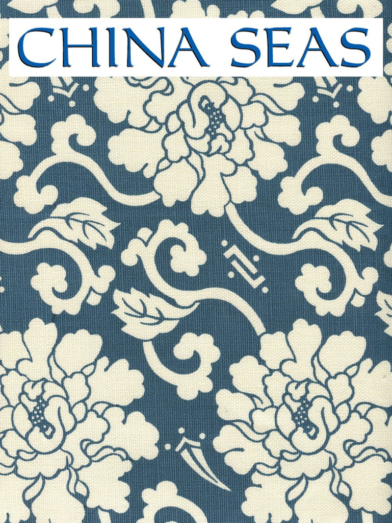 Florals Reverse Navy on Tint Sample Fabric 