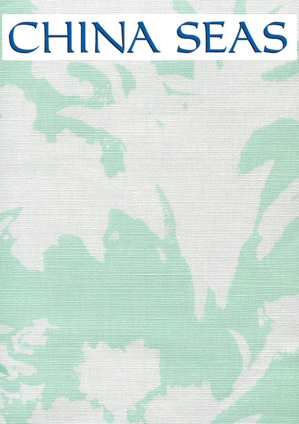 Flowers II Coral Yellow Green Orange Sample Fabric 