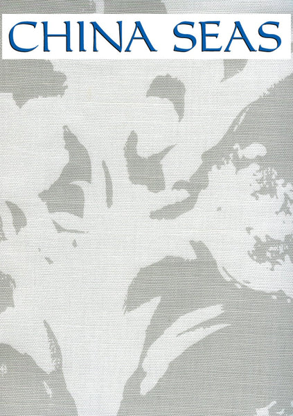 Flowers II Grey Yellow Orange Green Sample Fabric 