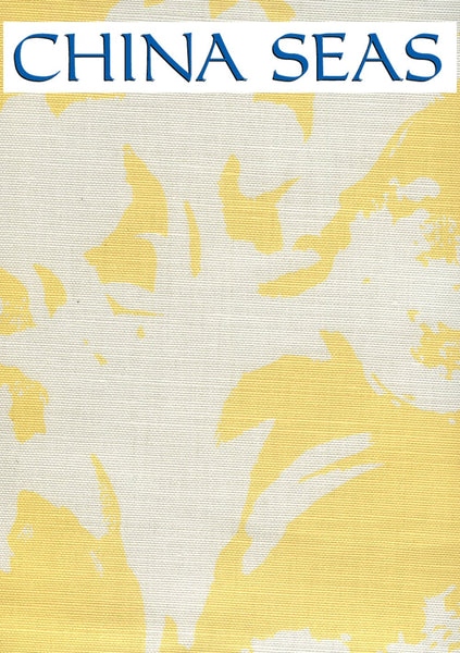 Flowers II Background Aqua on White Sample Fabric 