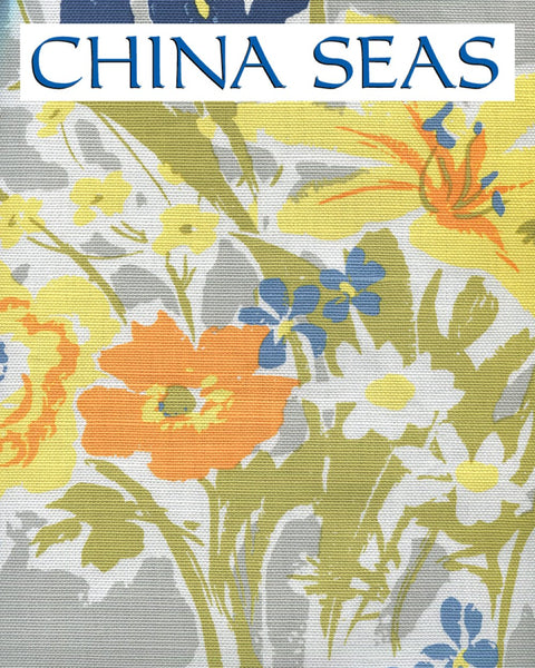 Flowers II Background Jungle Green on Tint Sample Fabric 