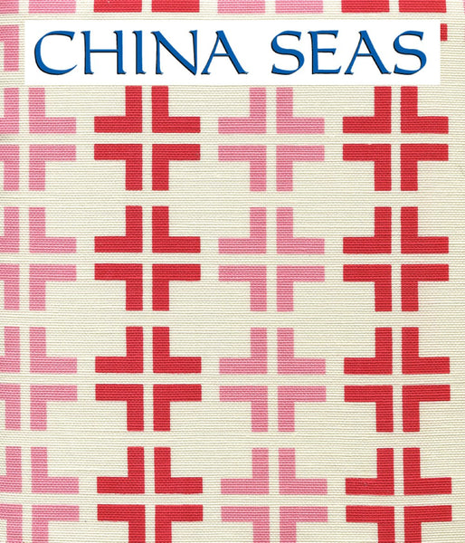 Frowick Large Scale Sky Navy on Tint Sample Fabric 