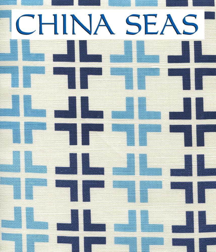 Frowick Large Scale Soft Windsor Blue Green Sample Fabric 