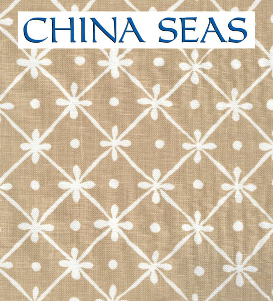 GATE HOUSE REVERSE ONE COLOR BEIGE ON WHITE OYSTER Sample Wallpaper 