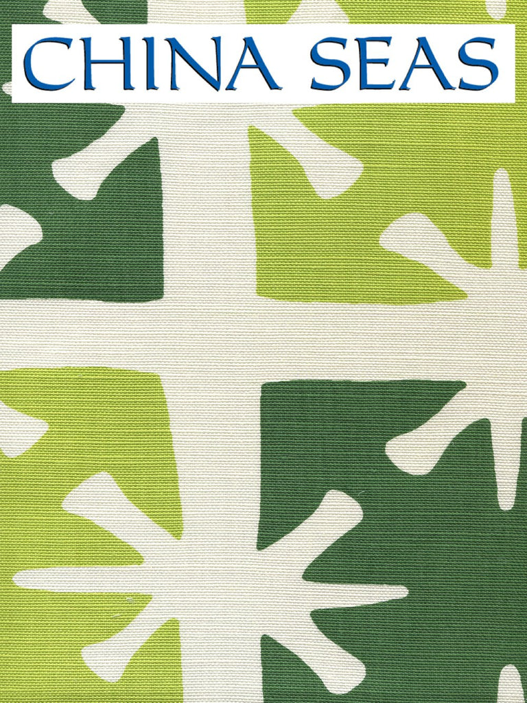 Georgia Large Scale Lime Forest Green Sample Fabric 