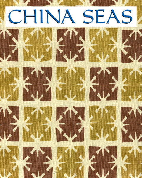 Georgia Small Scale Camel Tobacco on Tint Sample Fabric 