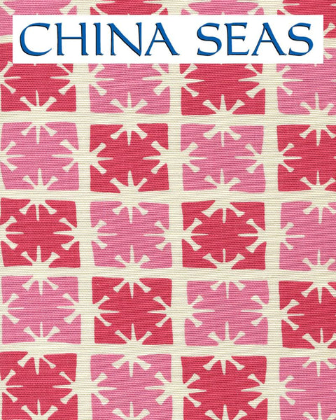 Georgia Small Scale Pink Magenta on Tint Sample Fabric 