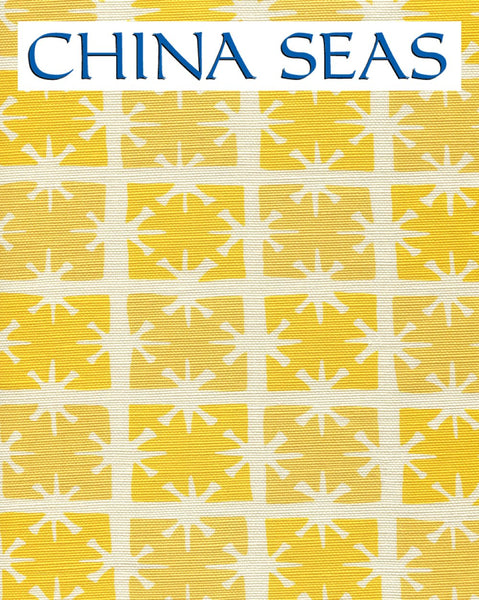 Georgia Small Scale Sunflower Yellow on Tint Sample Fabric 