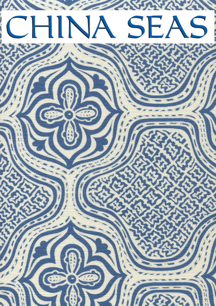 Hmong Batik New Navy on Tint Sample Fabric 