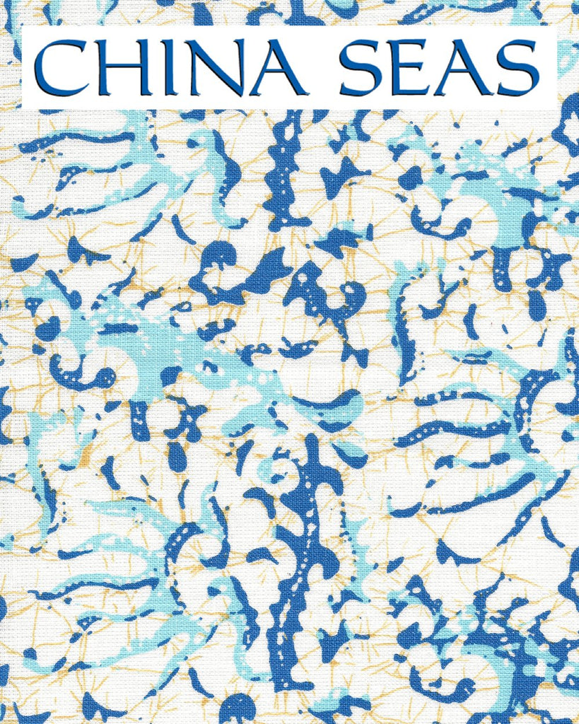 Hulai Batik Blue Sky on White Sample Fabric 