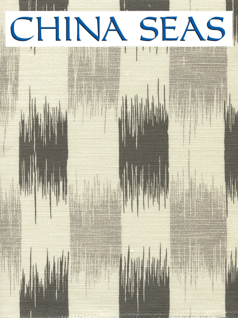 II Blue Ikat Gray Steel Gray on Tint Sample Fabric 