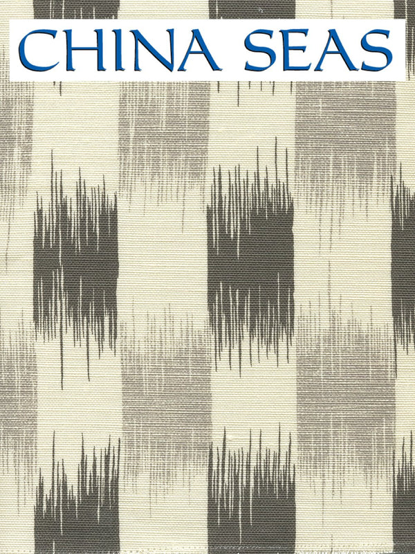 II Blue Ikat Gray Steel Gray on Tint DW | Retro Walls