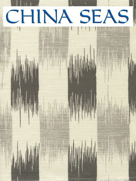 II Blue Ikat Gray Steel Gray on Tint DW Wallpaper