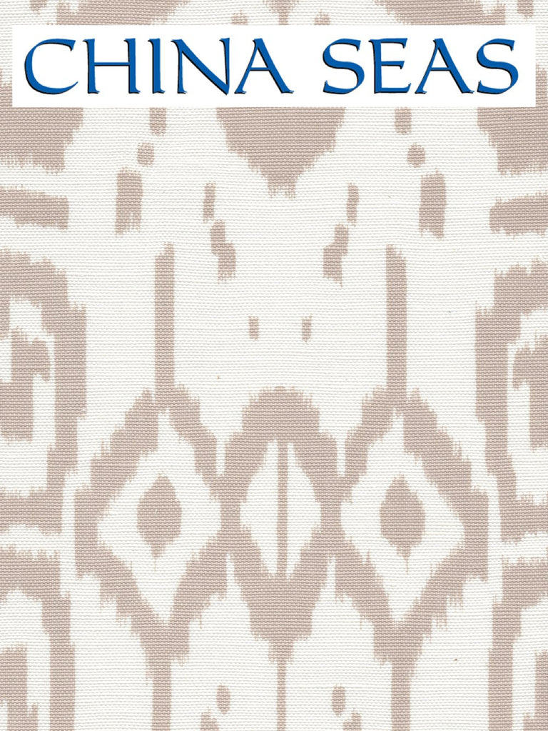 Island Ikat Pumice on White Sample Fabric 