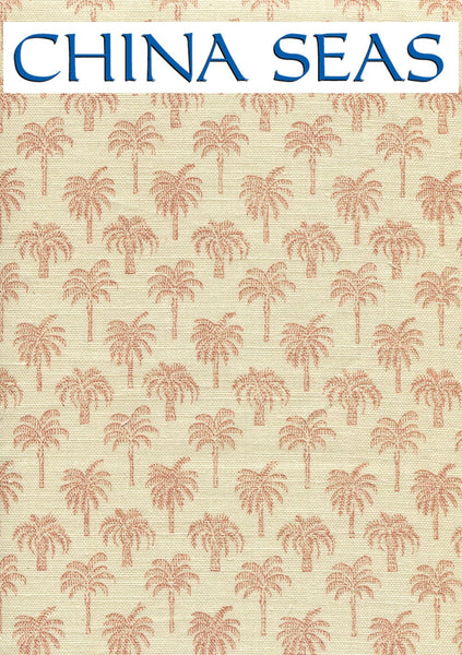 Island Palm Apricot Sample Fabric 