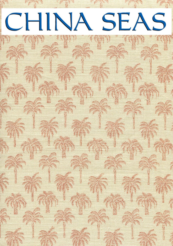 Island Palm Apricot Sample Fabric 