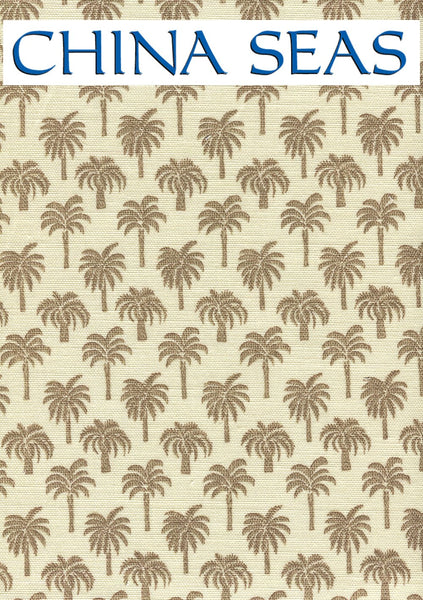 Island Palm Brown Sample Fabric 