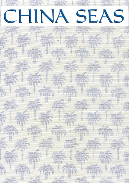 Island Palm Cornflower Sample Fabric 