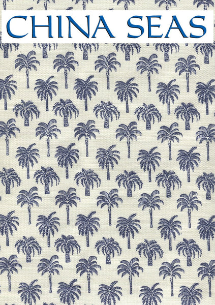Island Palm Navy Sample Fabric 