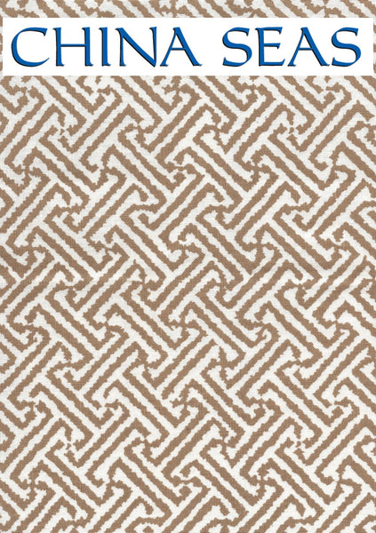 Java Java Camel on White Linen Sample Fabric 