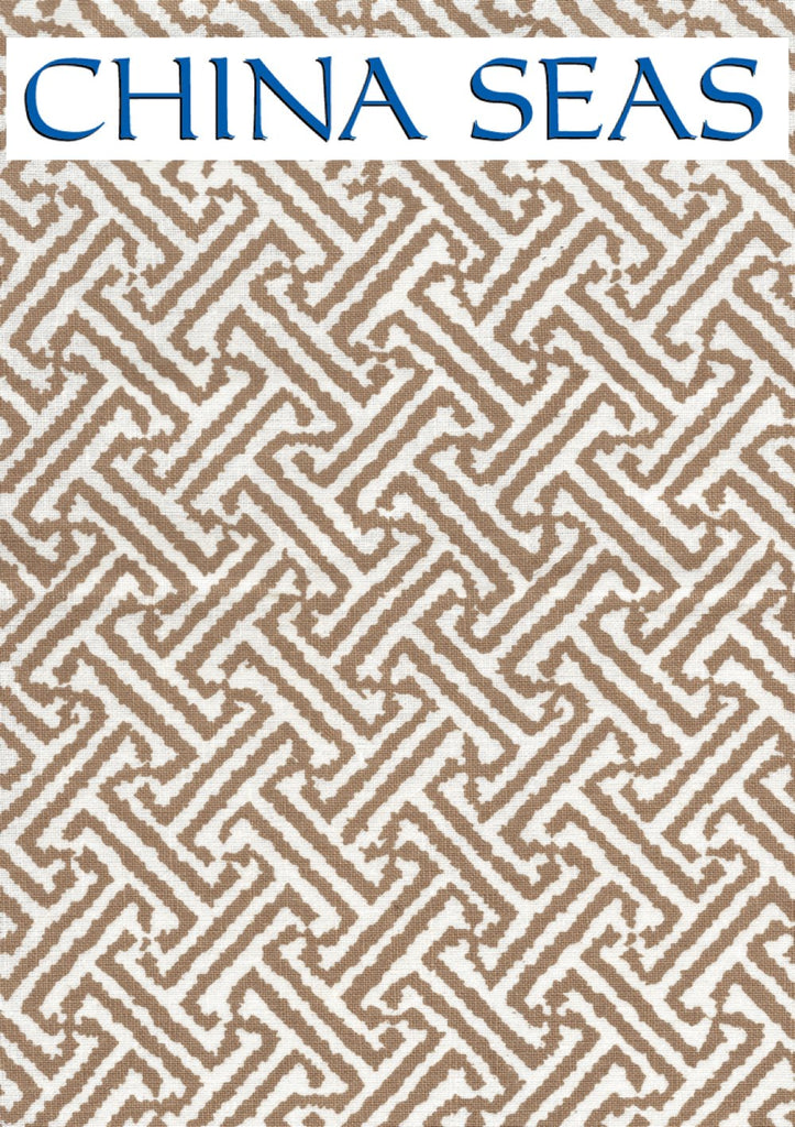 Java Java Camel on White Linen Sample Fabric 