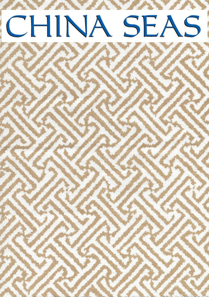 Java Java Taupe on White Linen Sample Fabric 