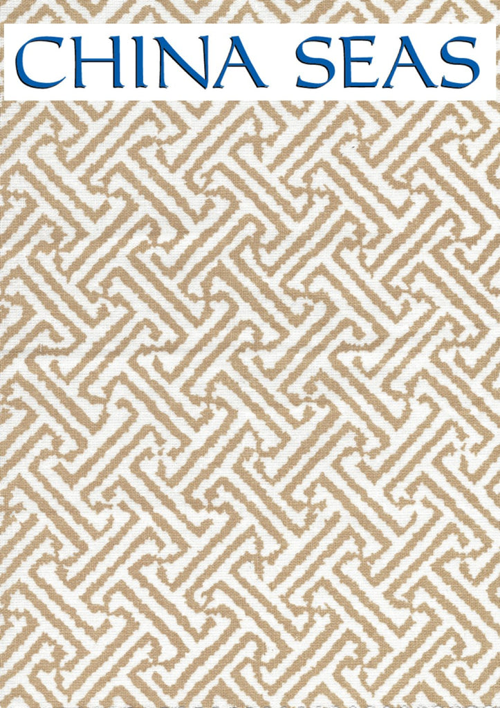 Java Java Taupe on White Linen Sample Fabric 