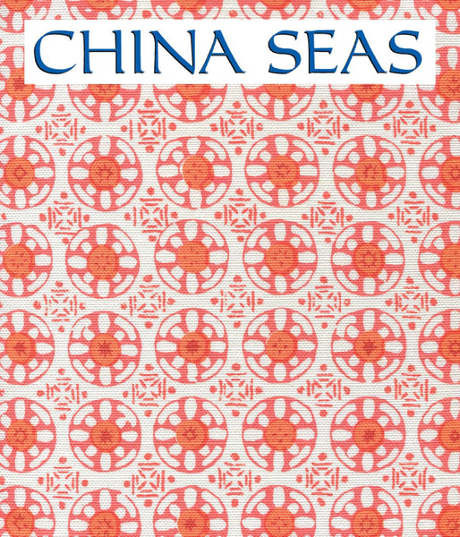 Kediri Batik Bright Orange Orange Brick Sample Fabric 