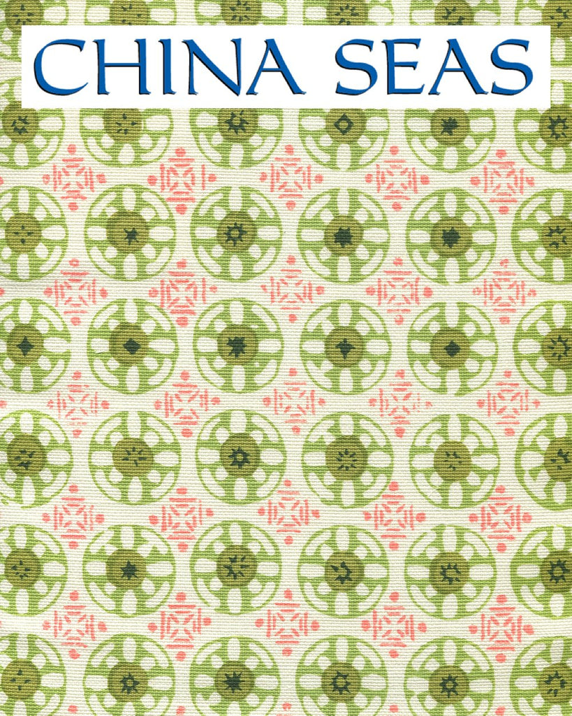 Kediri Batik Coral Forest Jungle Pistache Sample Fabric 