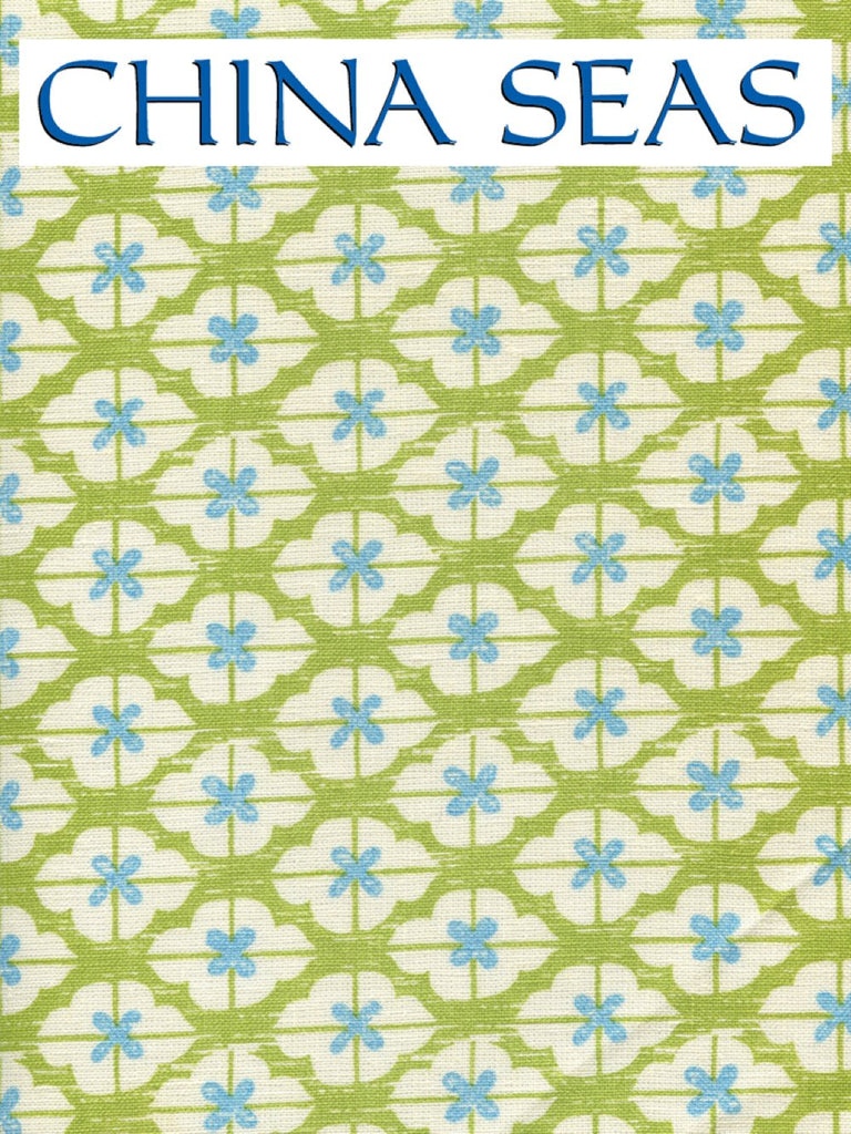 Kyoto Two Colors Jungle New Blue on Tinted Sample Fabric 