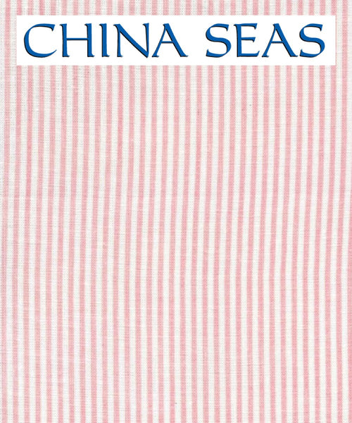 Lila Stripe Soft Pink on White Linen Sample Wallpaper 