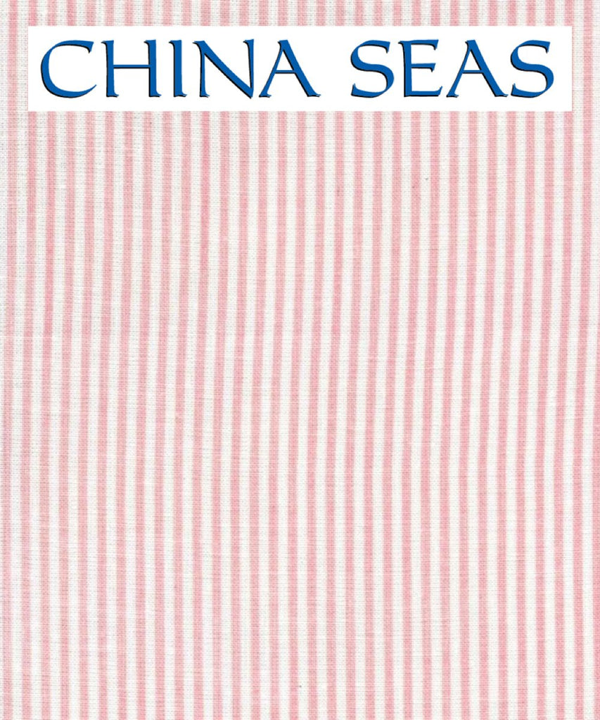 Lila Stripe Soft Pink on White Linen Sample Wallpaper 